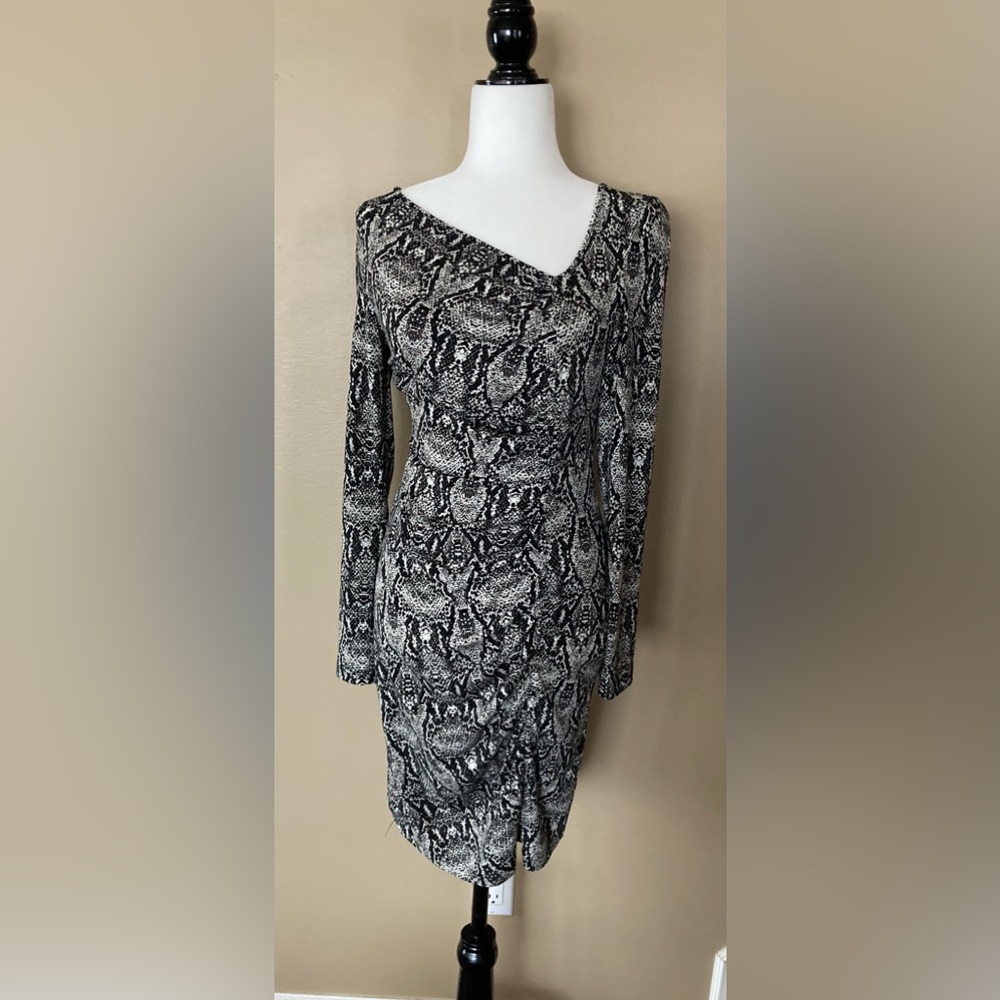 Snakeskin Print Dress
